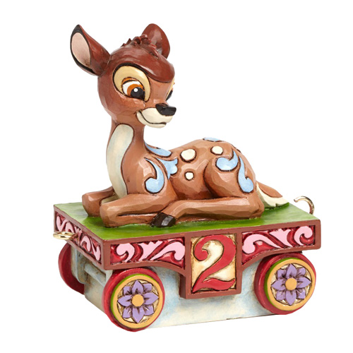 Disney Traditions Bambi Birthday Train Car 2 Statue